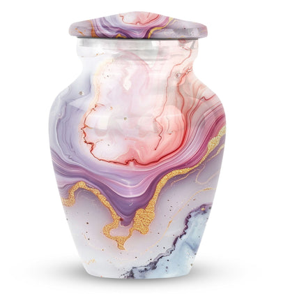 pastel swirl classic urn for cremation ashes