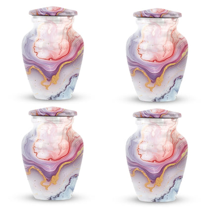 pastel swirl classic urn for cremation ashes