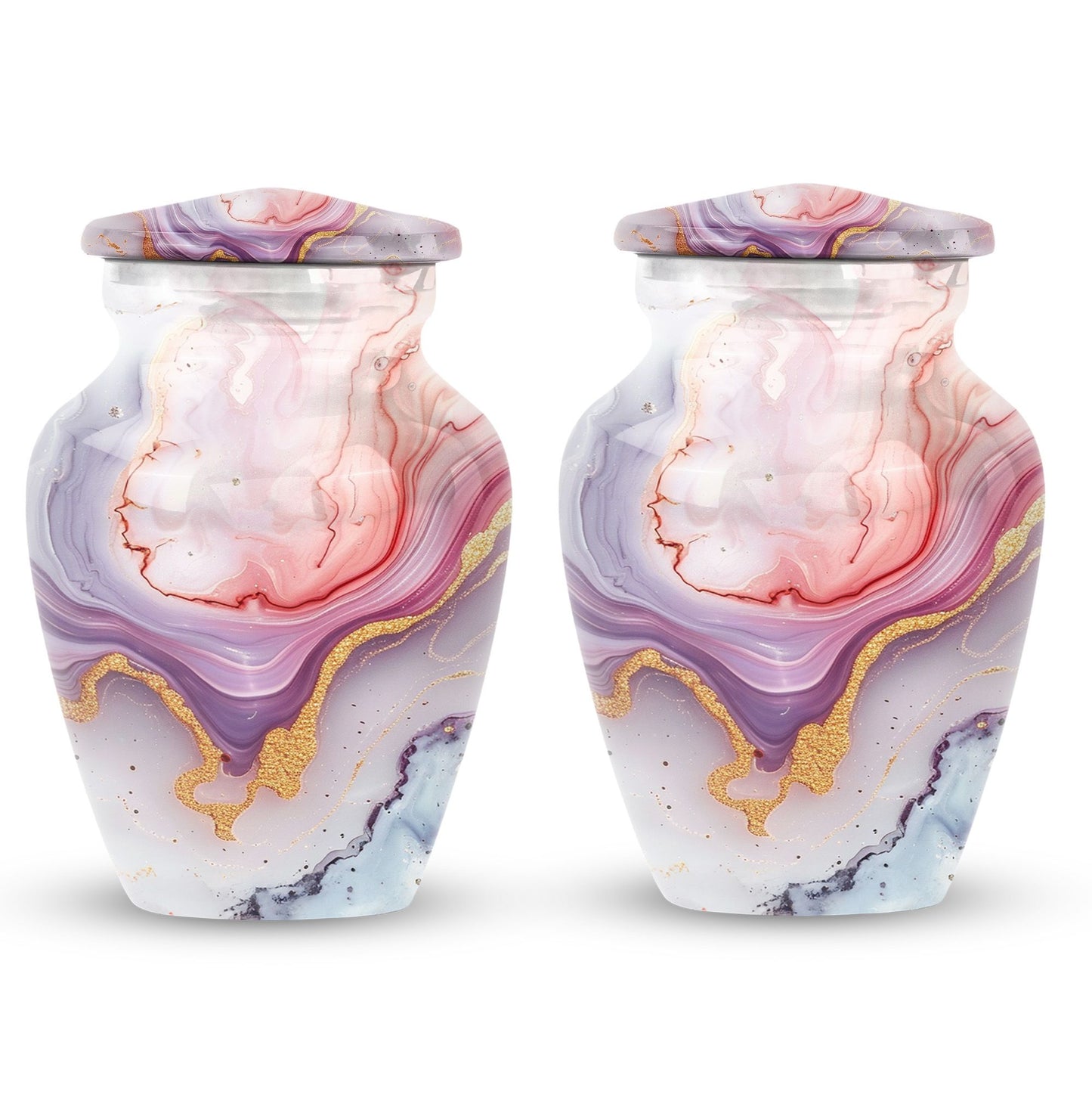 pastel swirl classic urn for cremation ashes