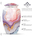 pastel swirl classic urn for cremation ashes