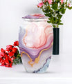 pastel swirl classic urn for cremation ashes