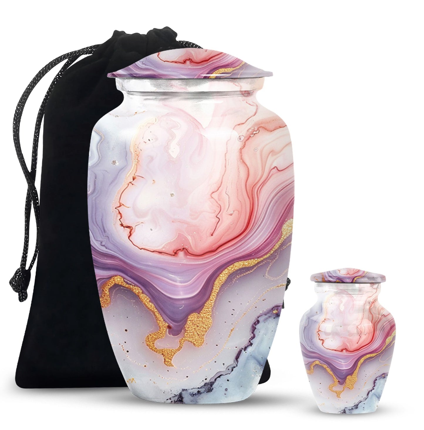 pastel swirl classic urn for cremation ashes