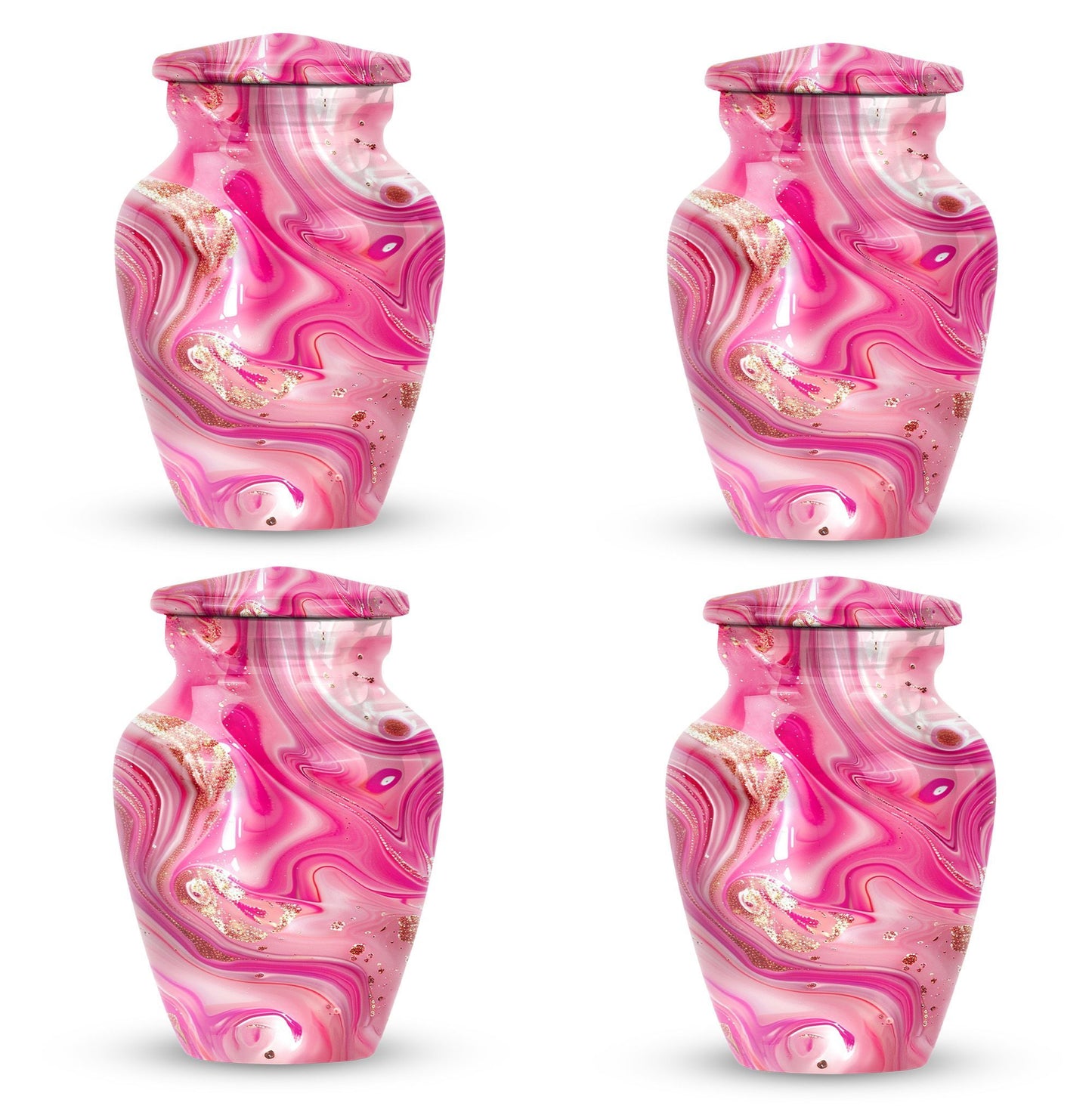 Pastel Swirl Urn for adult ashes.