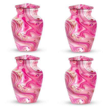 Pastel Swirl Urn for adult ashes.