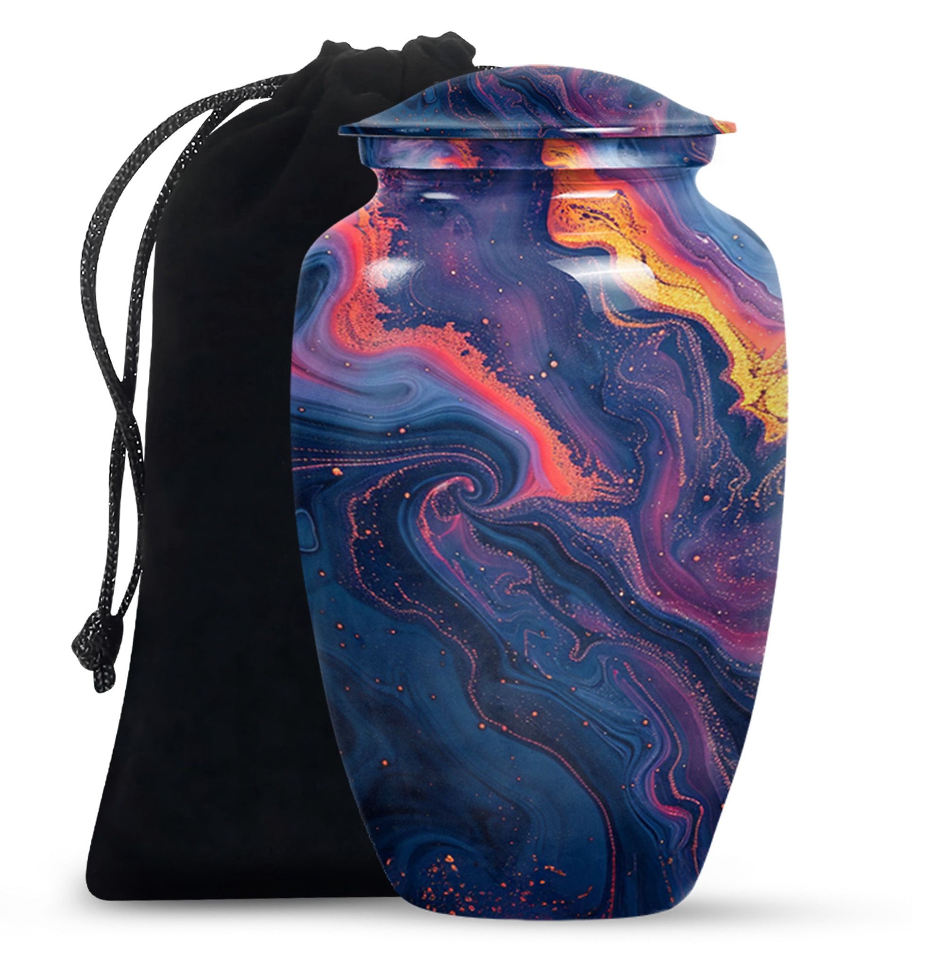 Pastel Swirl Urn for adult female cremation ashes