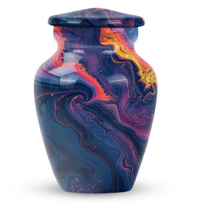 Pastel Swirl Urn for adult female cremation ashes