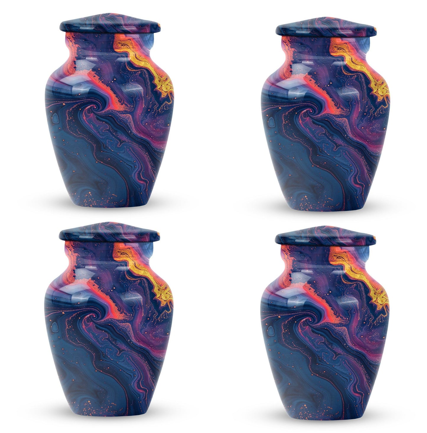Pastel Swirl Urn for adult female cremation ashes