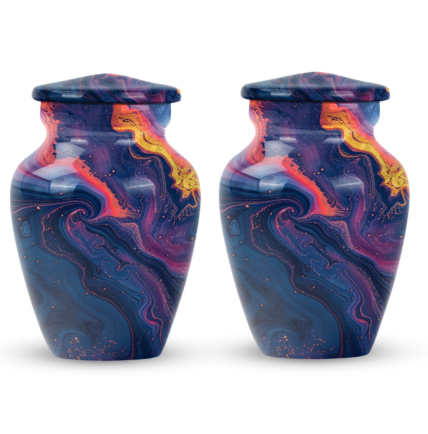 Pastel Swirl Urn for adult female cremation ashes