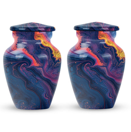 Pastel Swirl Urn for adult female cremation ashes