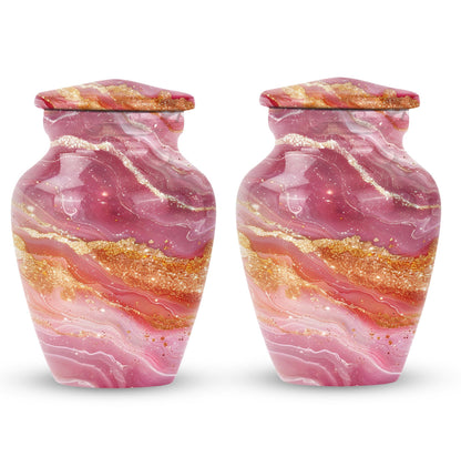 Pastel Swirl Urn for adult ashes.