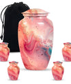 pastel swirl urn for human ashes