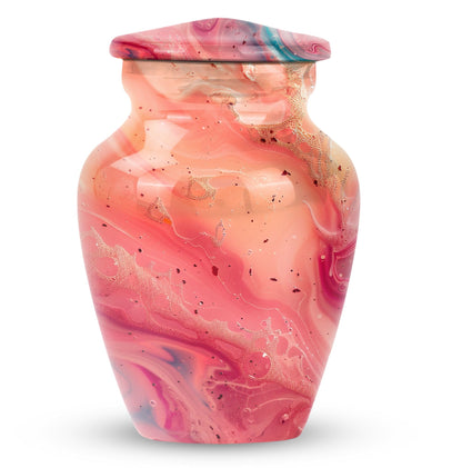 pastel swirl urn for human ashes