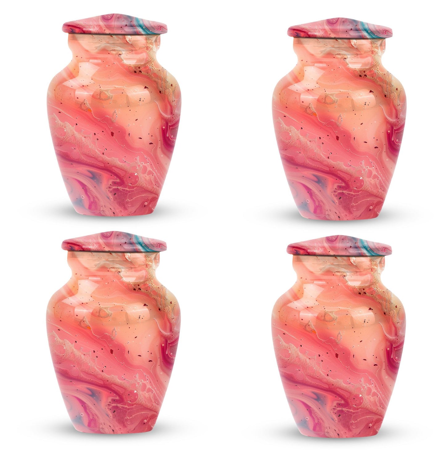 pastel swirl urn for human ashes