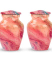 pastel swirl urn for human ashes