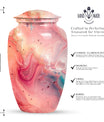 pastel swirl urn for human ashes