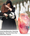 pastel swirl urn for human ashes