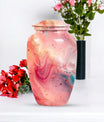 pastel swirl urn for human ashes