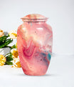 pastel swirl urn for human ashes