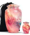 pastel swirl urn for human ashes
