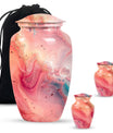 pastel swirl urn for human ashes