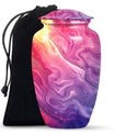 Pastel Swirl Classic Urn for human ashes