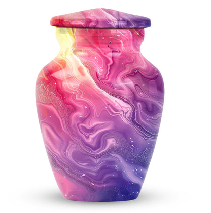 Pastel Swirl Classic Urn for human ashes