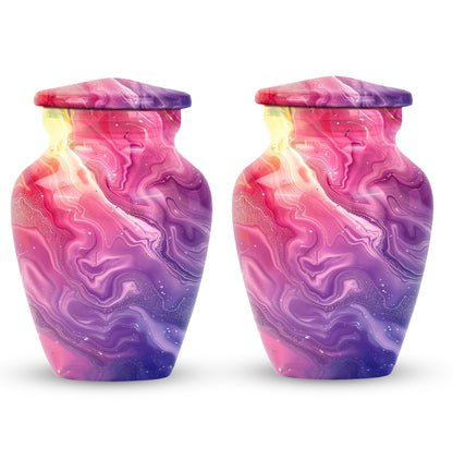 Pastel Swirl Classic Urn for human ashes