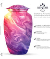 Pastel Swirl Classic Urn for human ashes