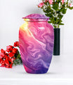 Pastel Swirl Classic Urn for human ashes