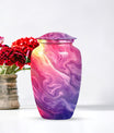 Pastel Swirl Classic Urn for human ashes