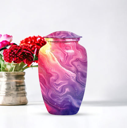 Pastel Swirl Classic Urn for human ashes