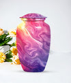 Pastel Swirl Classic Urn for human ashes