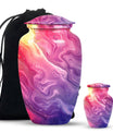 Pastel Swirl Classic Urn for human ashes