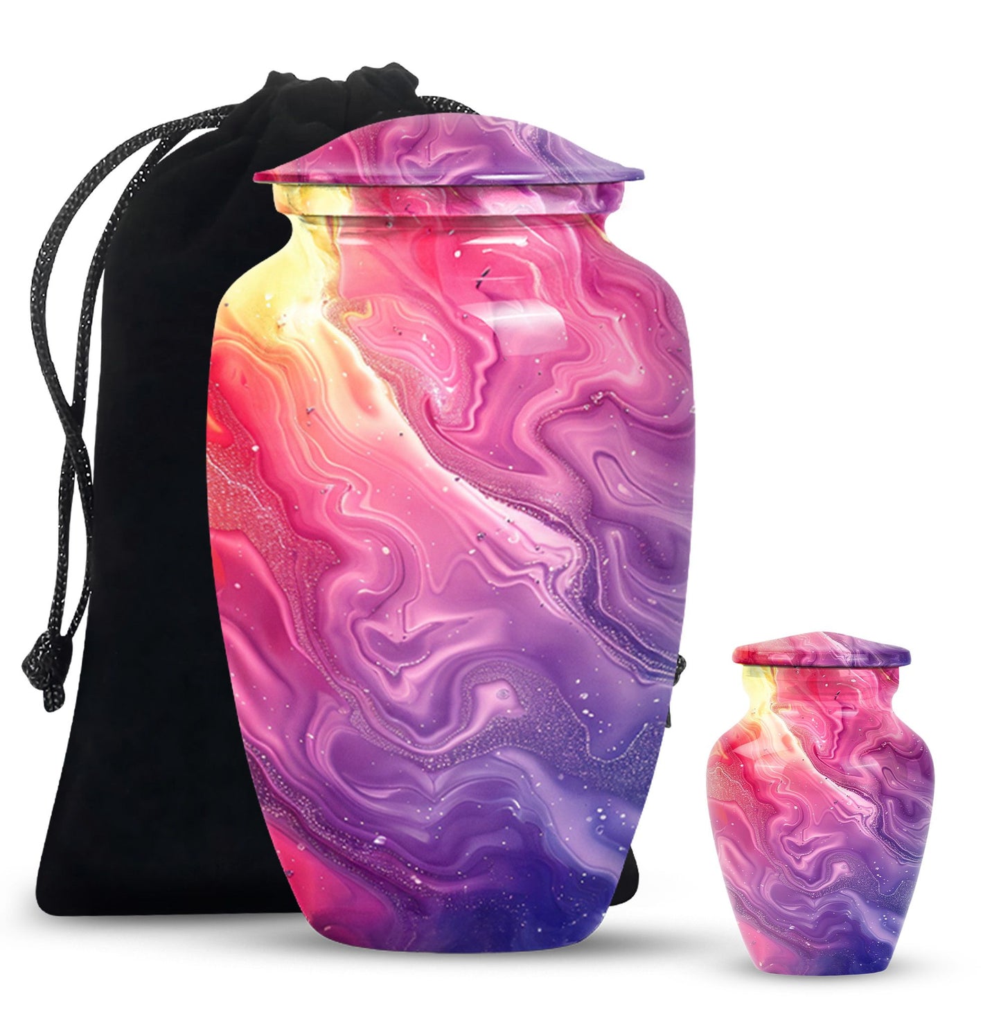 Pastel Swirl Classic Urn for human ashes