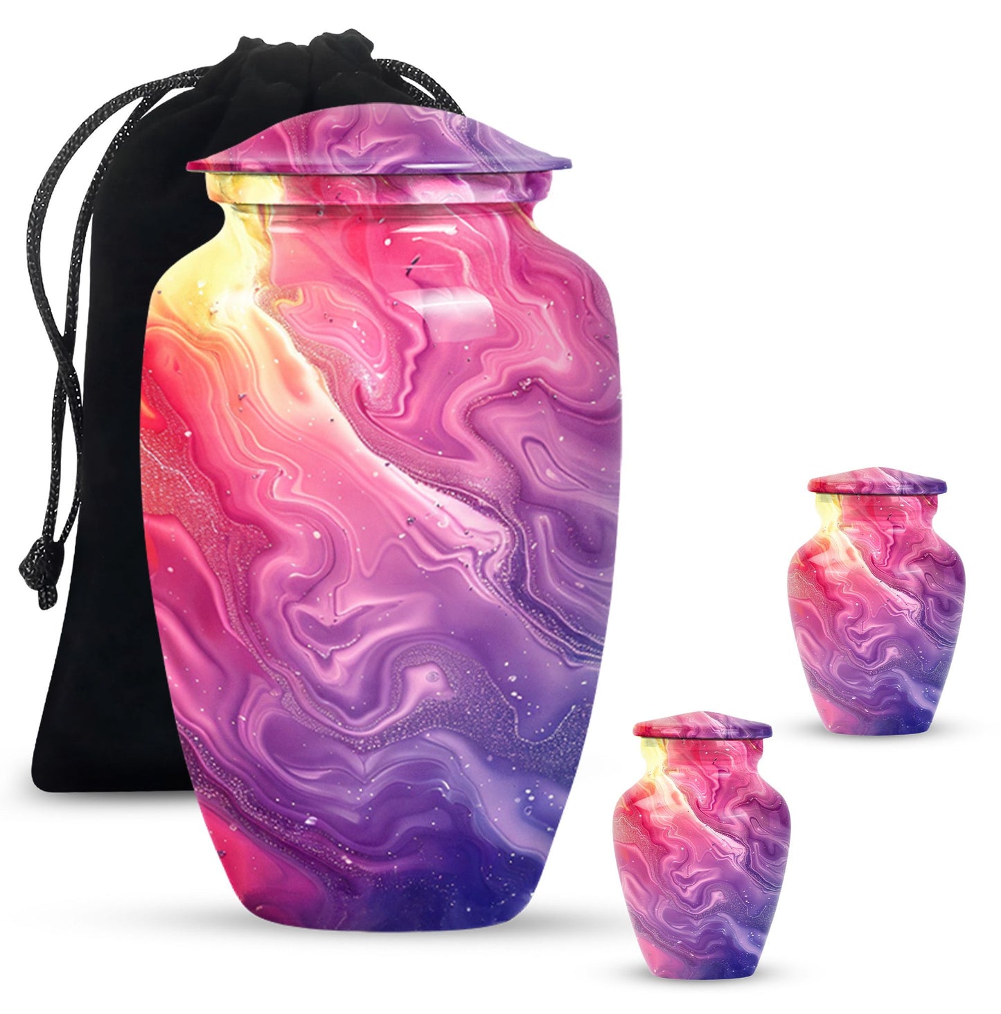 Pastel Swirl Classic Urn for human ashes