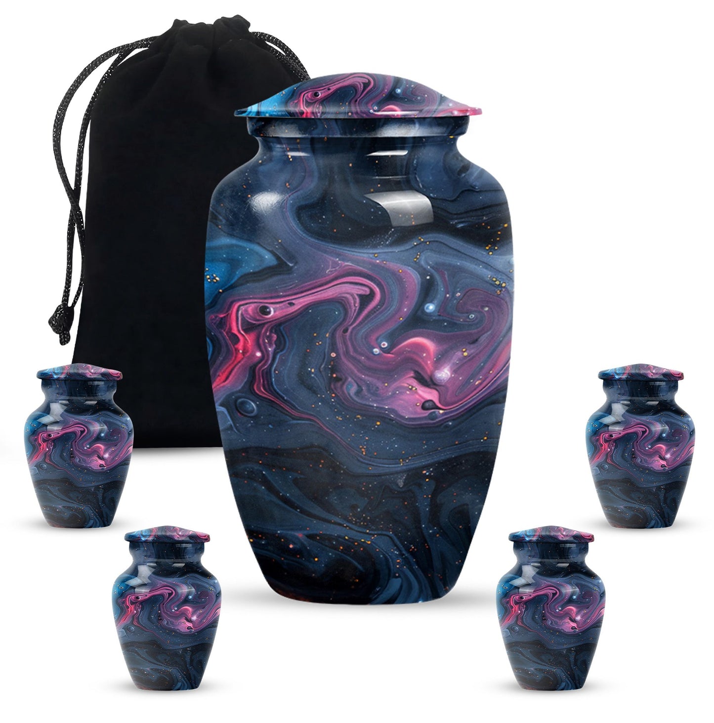 Pastel Swirl Urn, for human ashes