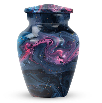 Pastel Swirl Urn, for human ashes