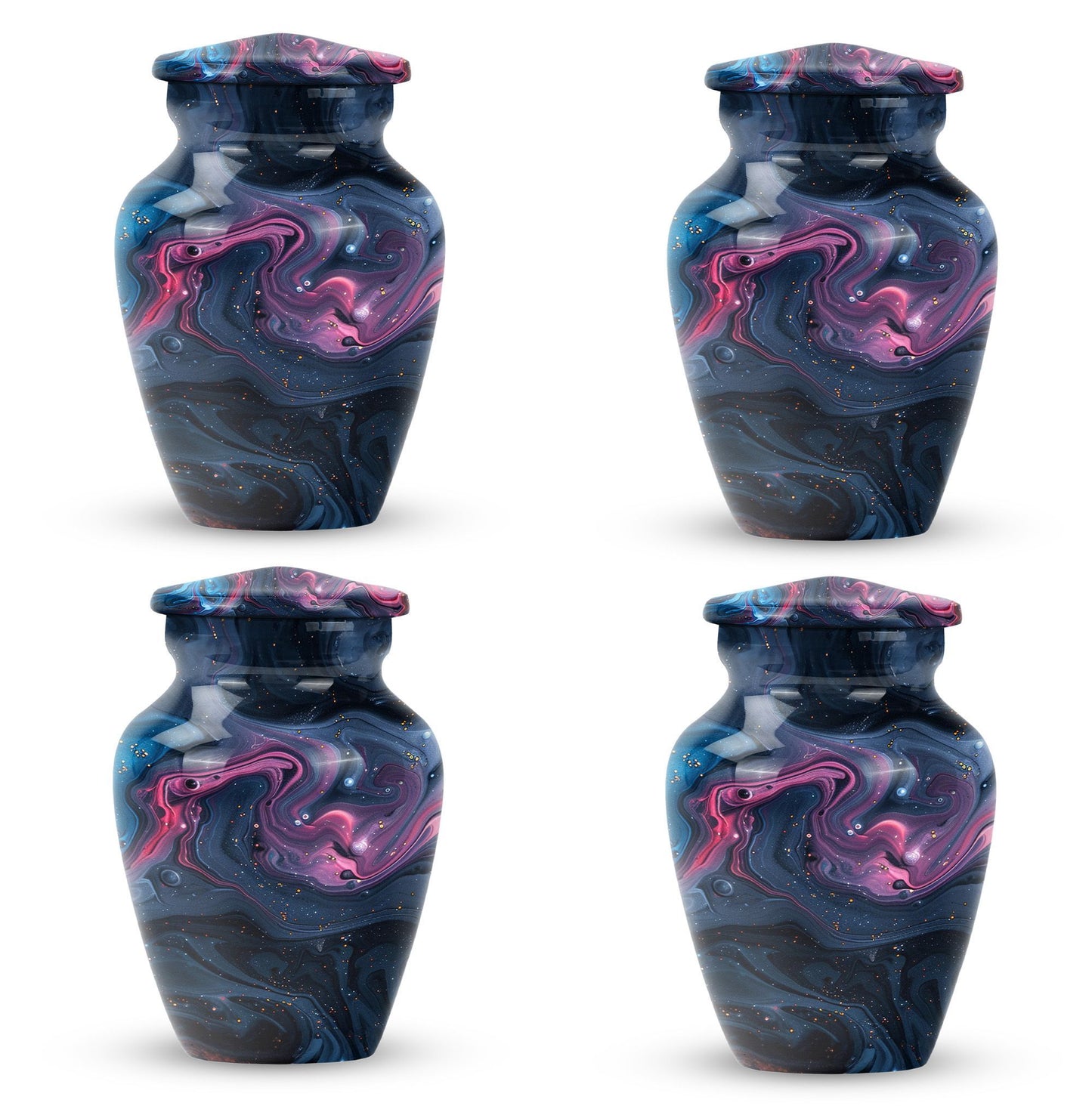 Pastel Swirl Urn, for human ashes