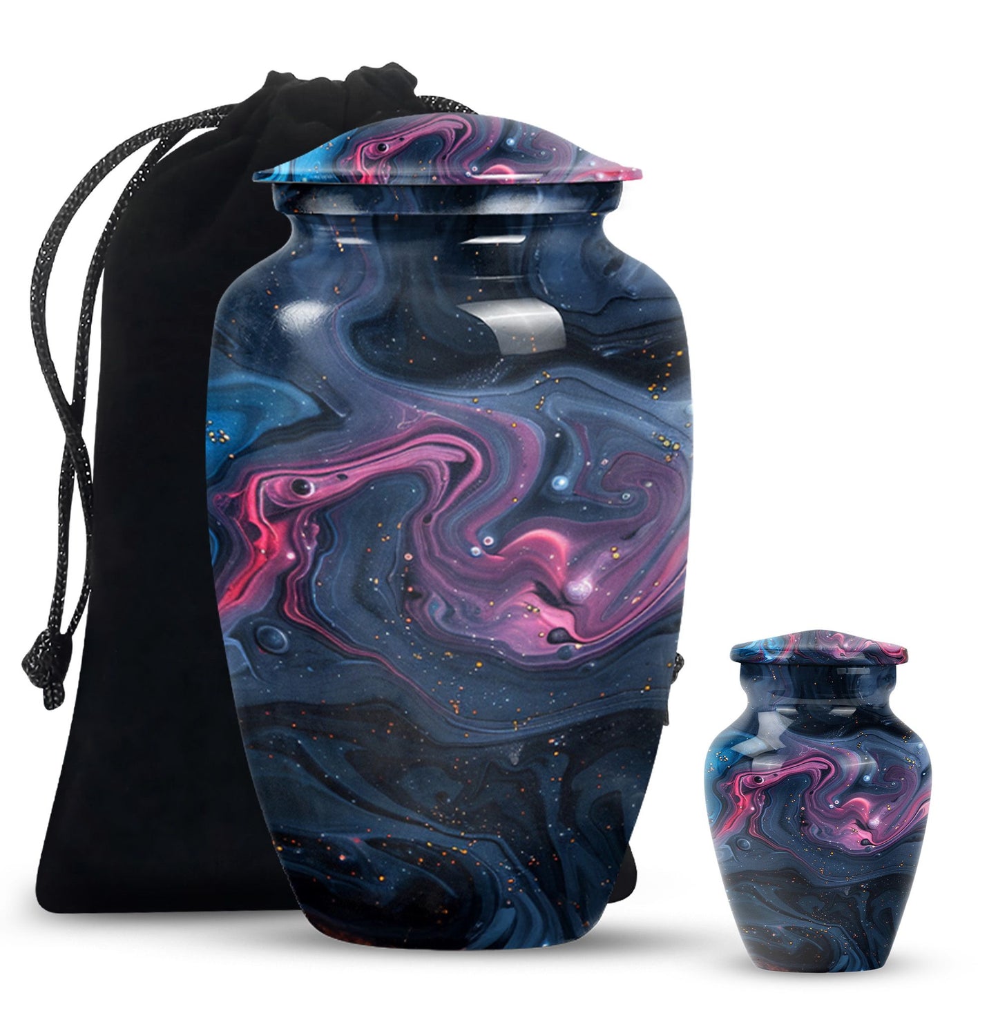Pastel Swirl Urn, for human ashes