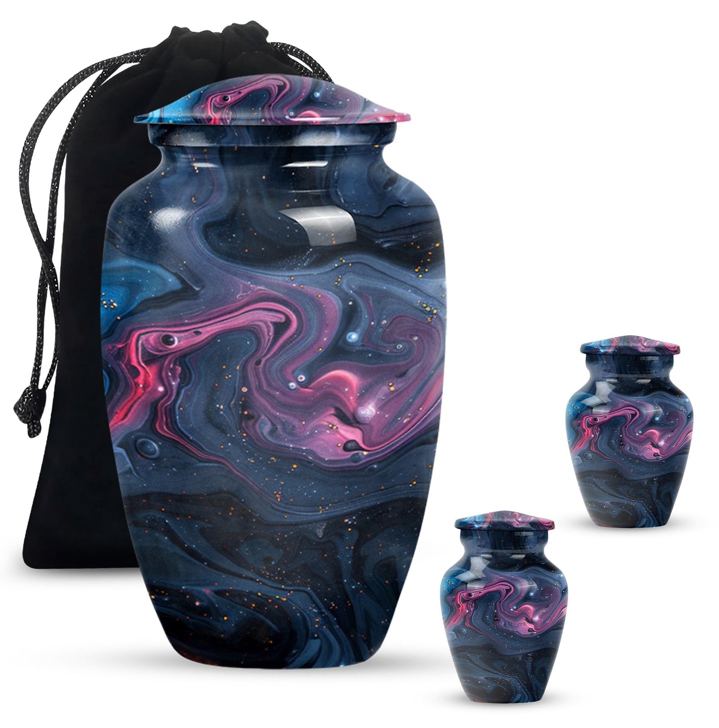 Pastel Swirl Urn, for human ashes
