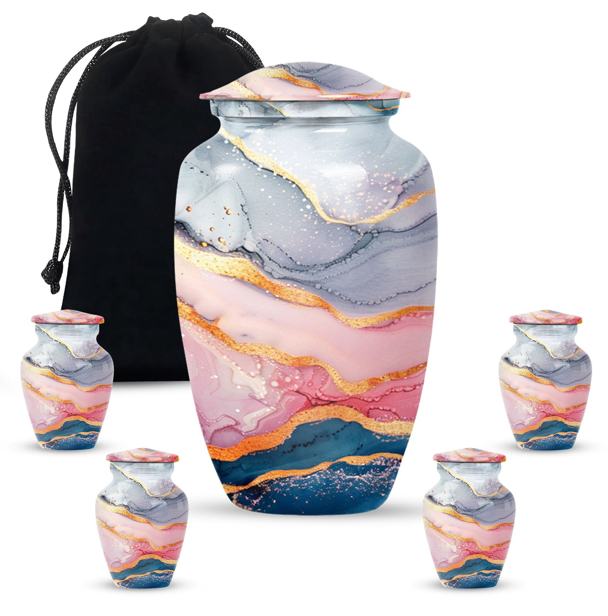 Abstract Urn for adult ashes.