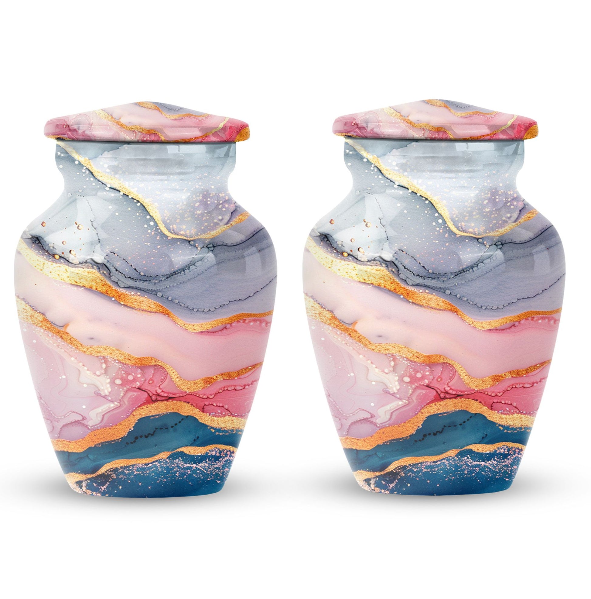Abstract Urn for adult ashes.