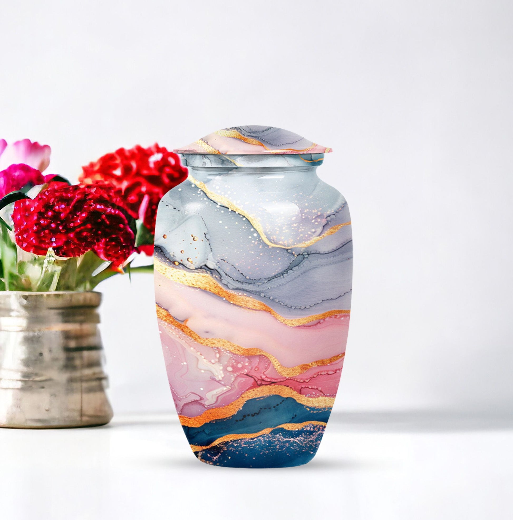 Abstract Urn for adult ashes.