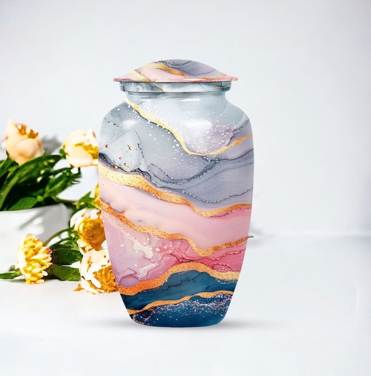 Abstract Urn for adult ashes.
