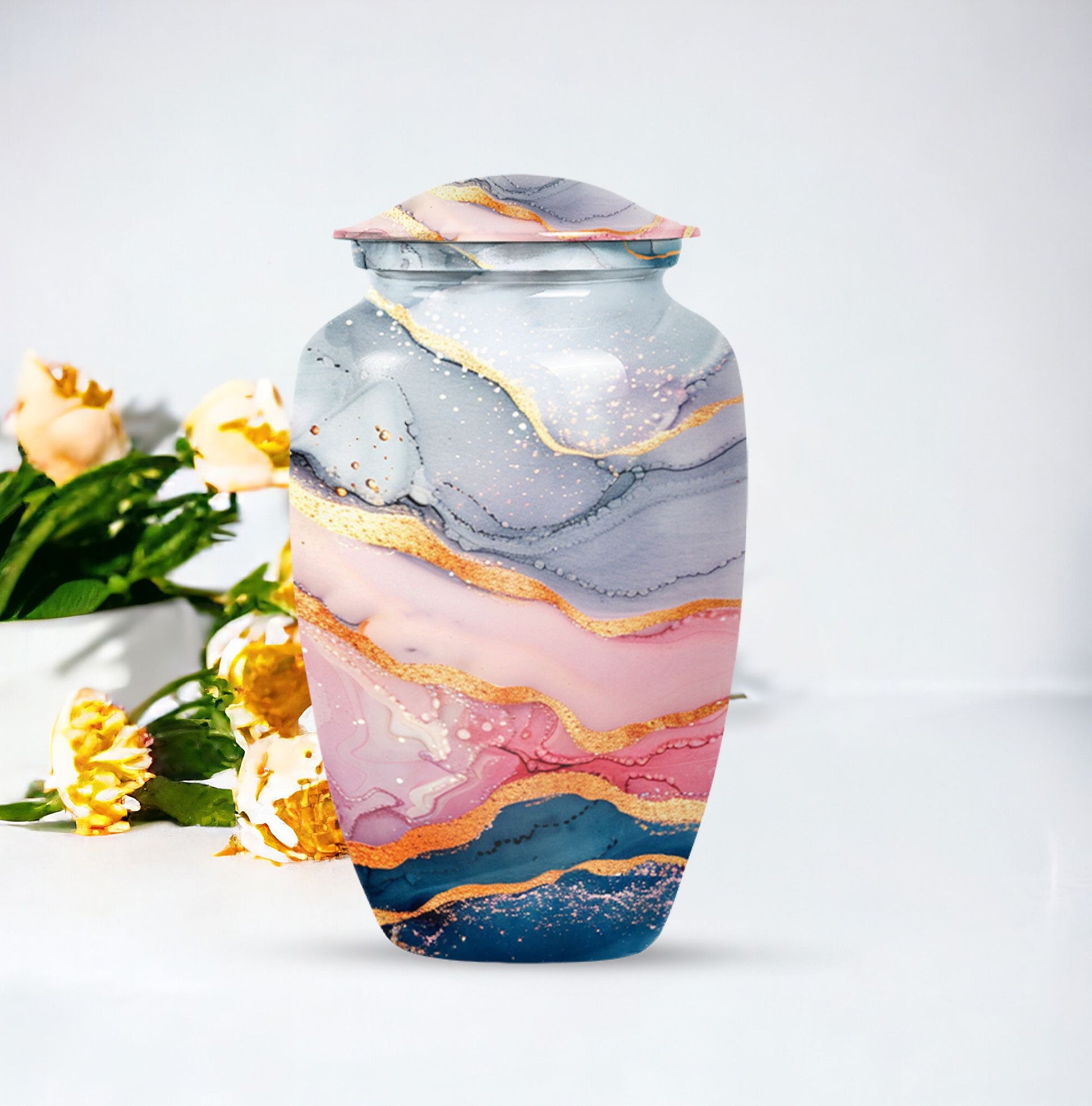 Abstract Urn for adult ashes.