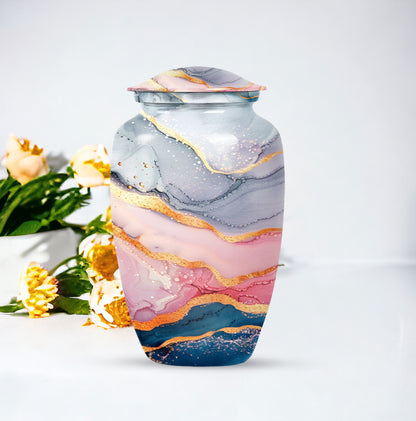 Abstract Urn for adult ashes.