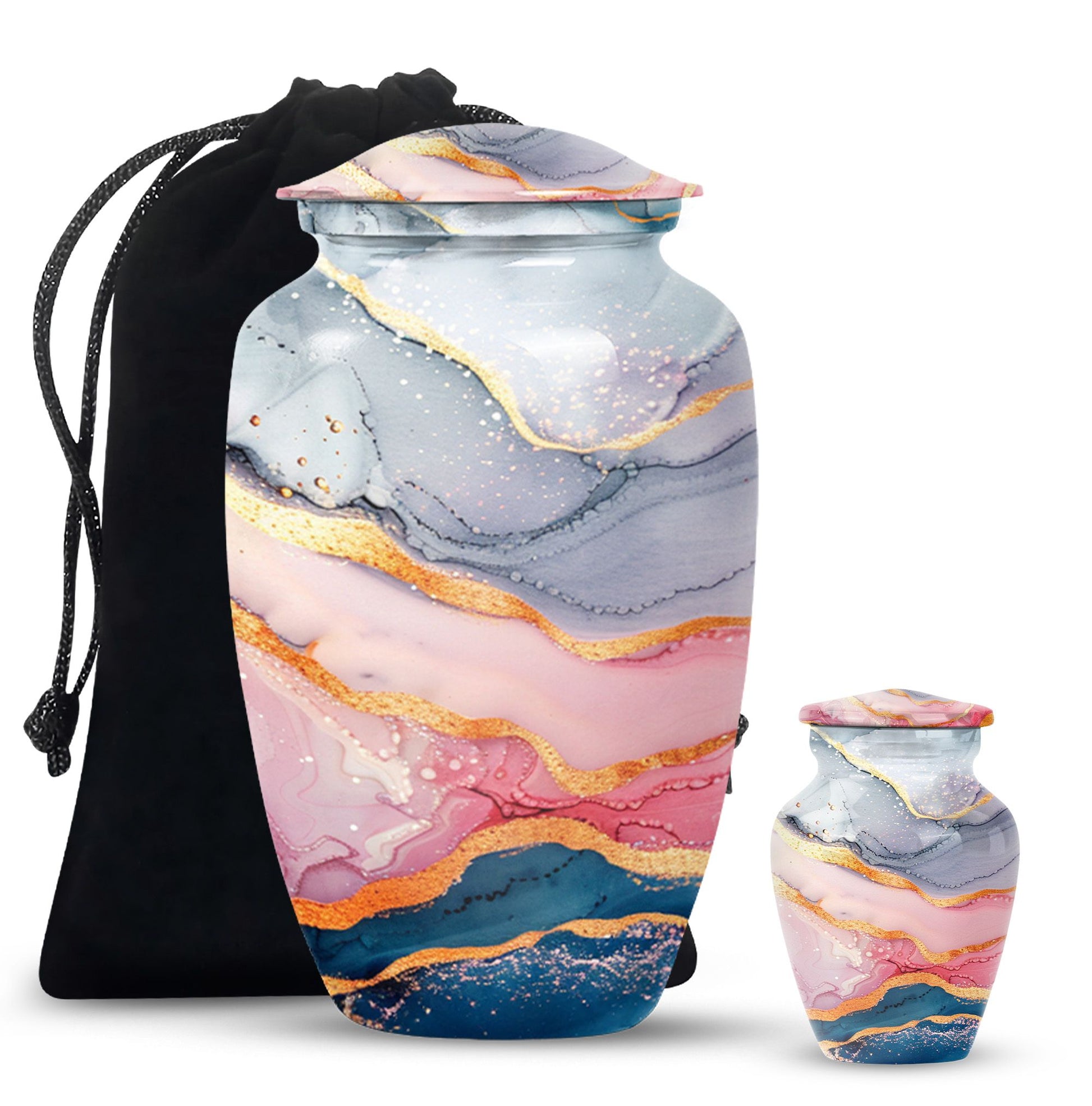 Abstract Urn for adult ashes.