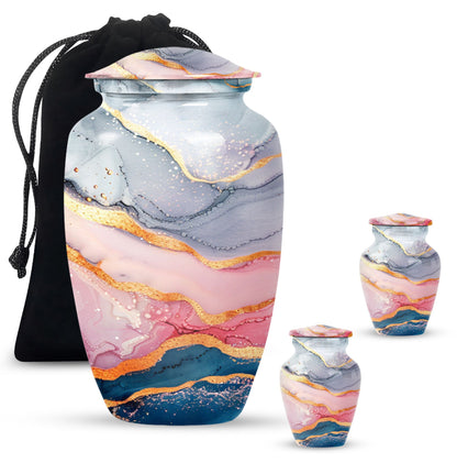 Abstract Urn for adult ashes.