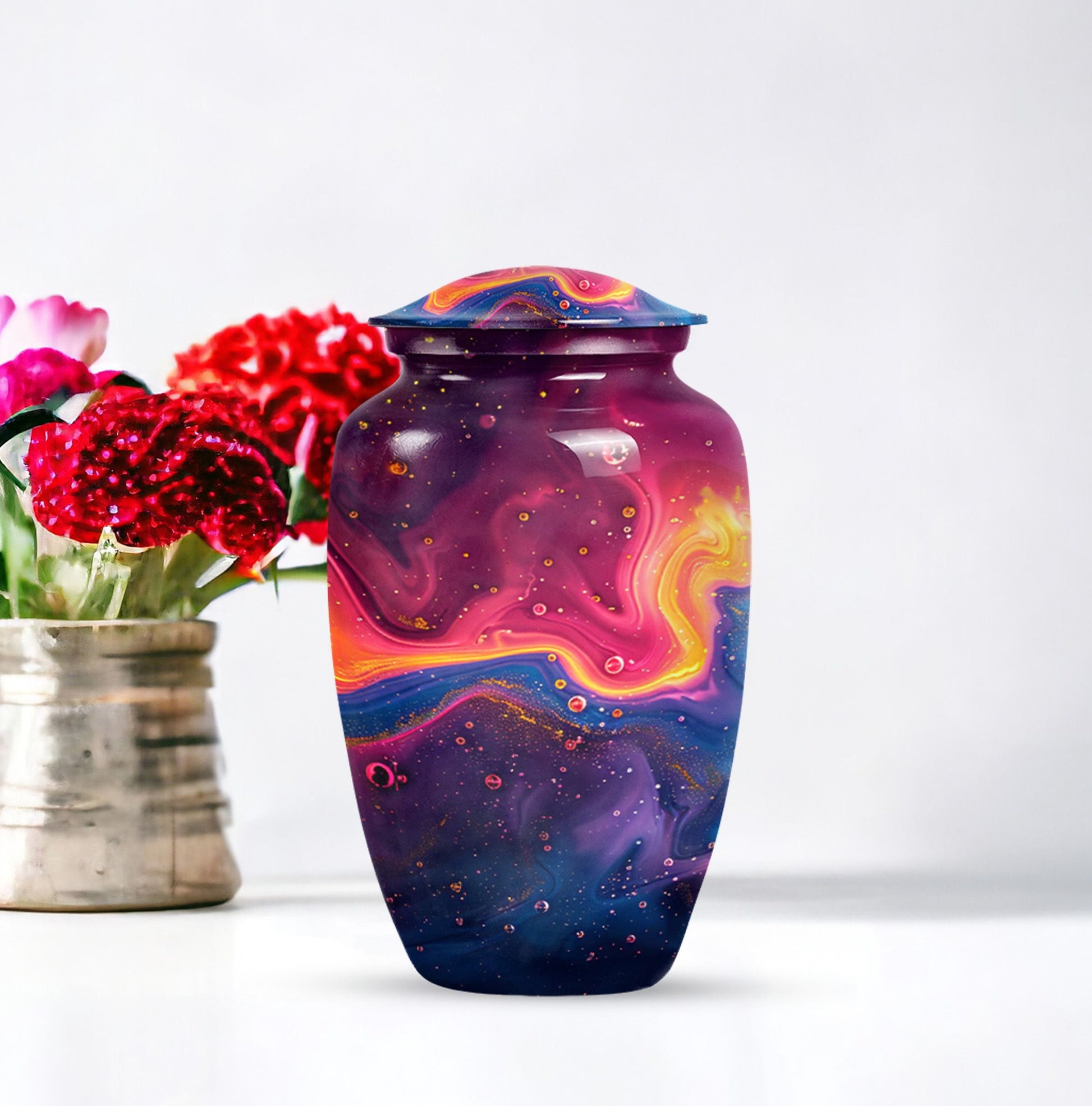 abstract large cremation urn