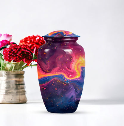 abstract large cremation urn